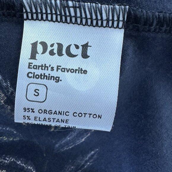 Pact Sleeveless Midi Dress Small Golden Hour Leaves Blue - Picture 6 of 8